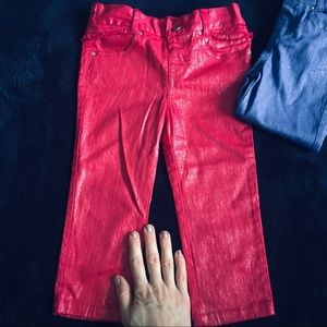 Candy Girl Pink Sparkle Ruffle Pants, 24 months